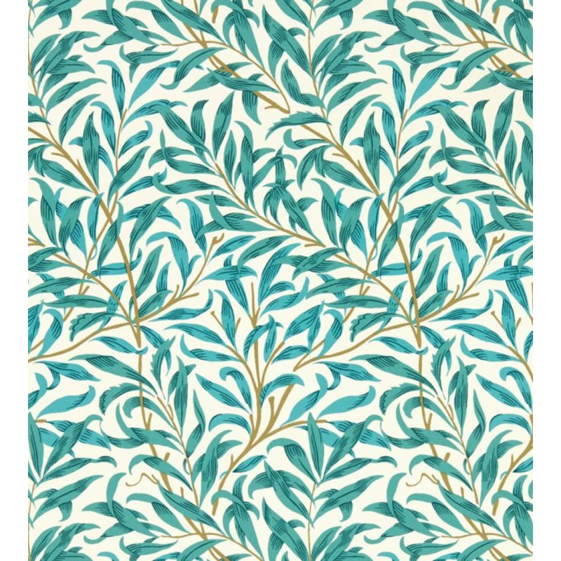 Willow Boughs Wallpaper - Teal - W0172/05 - Clarke & Clarke