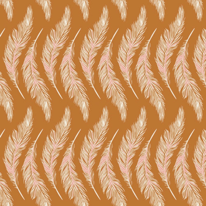 Art Gallery Homebody Presently Plumes Gold HMB-34955