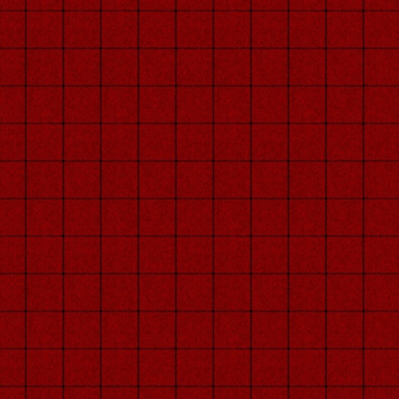 Benartex A Wooley Autumn Wooly Window Cranberry