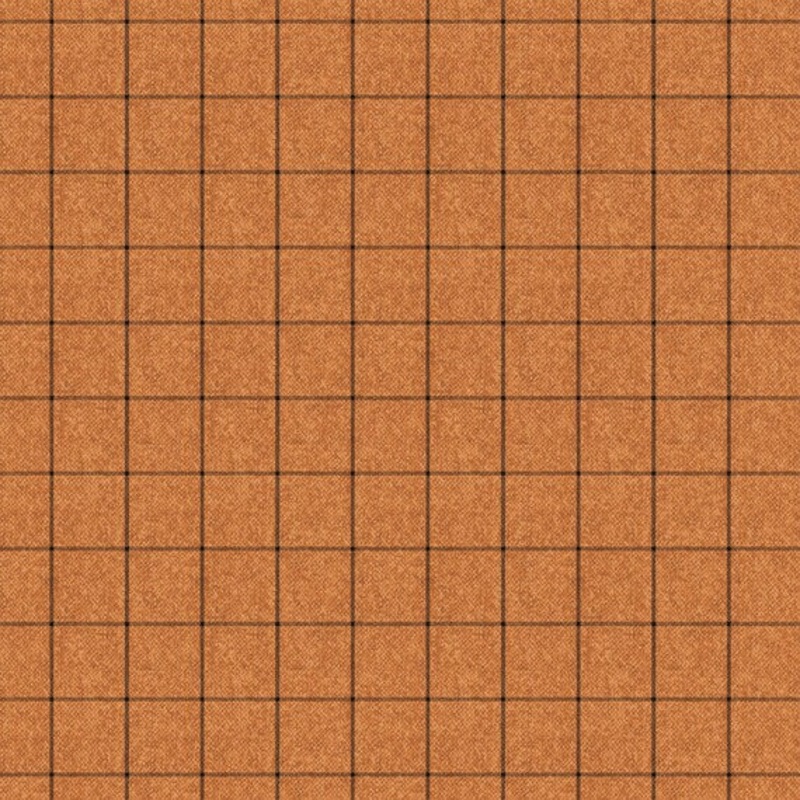 Benartex A Wooley Autumn Wooly Window Orange 10358-39