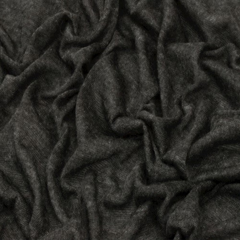 Deep Ash Gray Soft Tissue Jersey Knit Fabric