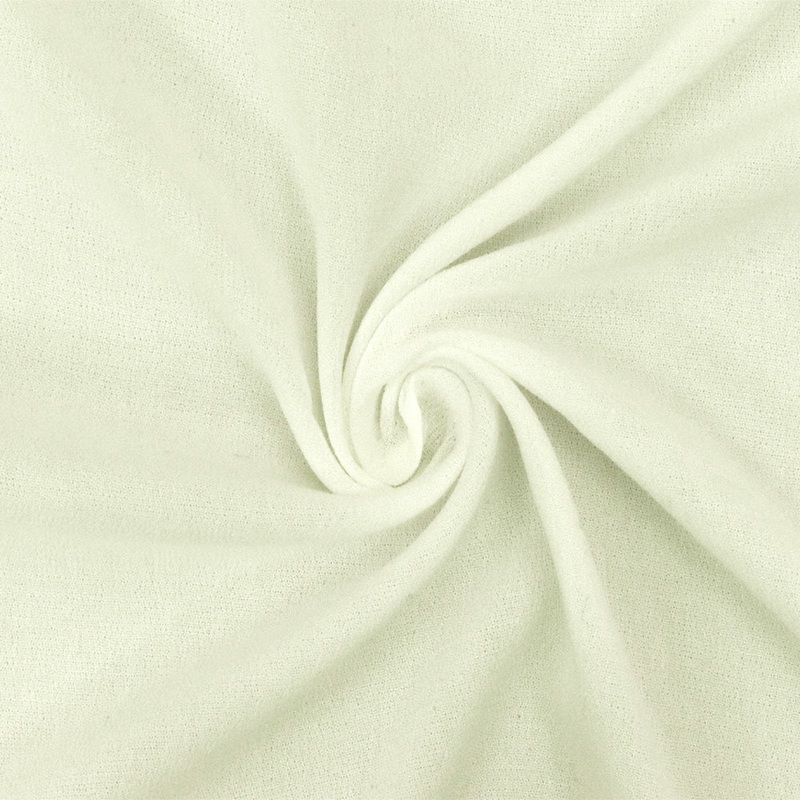 Angel Wing Ivory Famous Designer Solid Rayon Crepe Momie Fabric