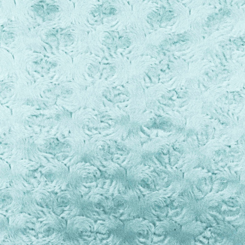 Baby Blue Swirl Texture Minky Faux Fur Knit Fabric