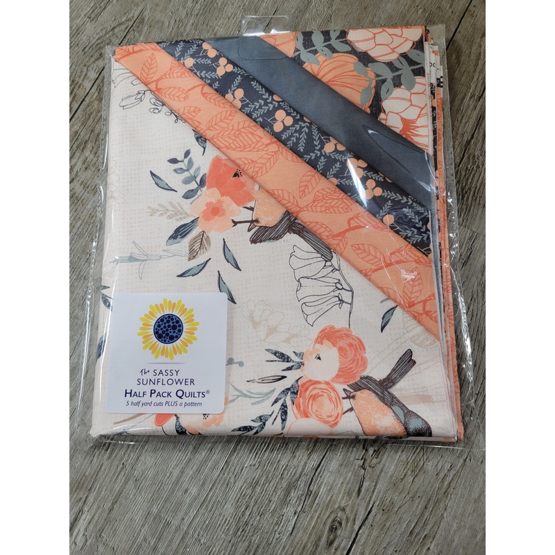 Birds and Blooms - The Sassy Sunflower Half Pack Quilts Kit