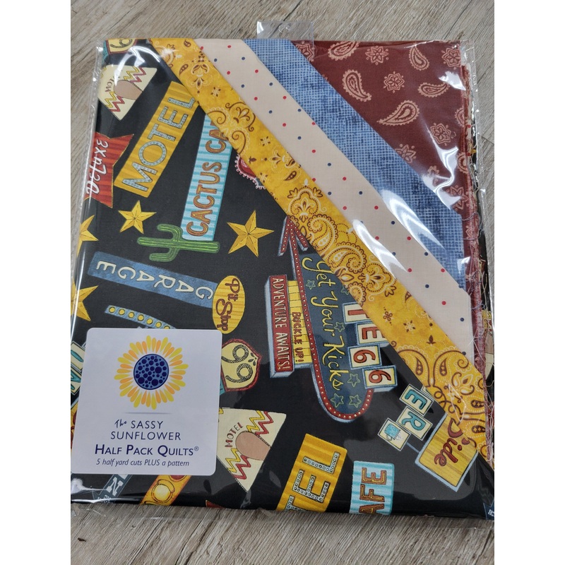 Route 66 - The Sassy Sunflower Half Pack Quilts Kit
