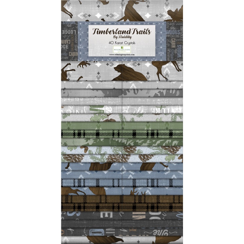 Timberland Trails Quilt Fabric - 40 Karat Crystals - set of 40 2 1/2" strips - 840 852 840
