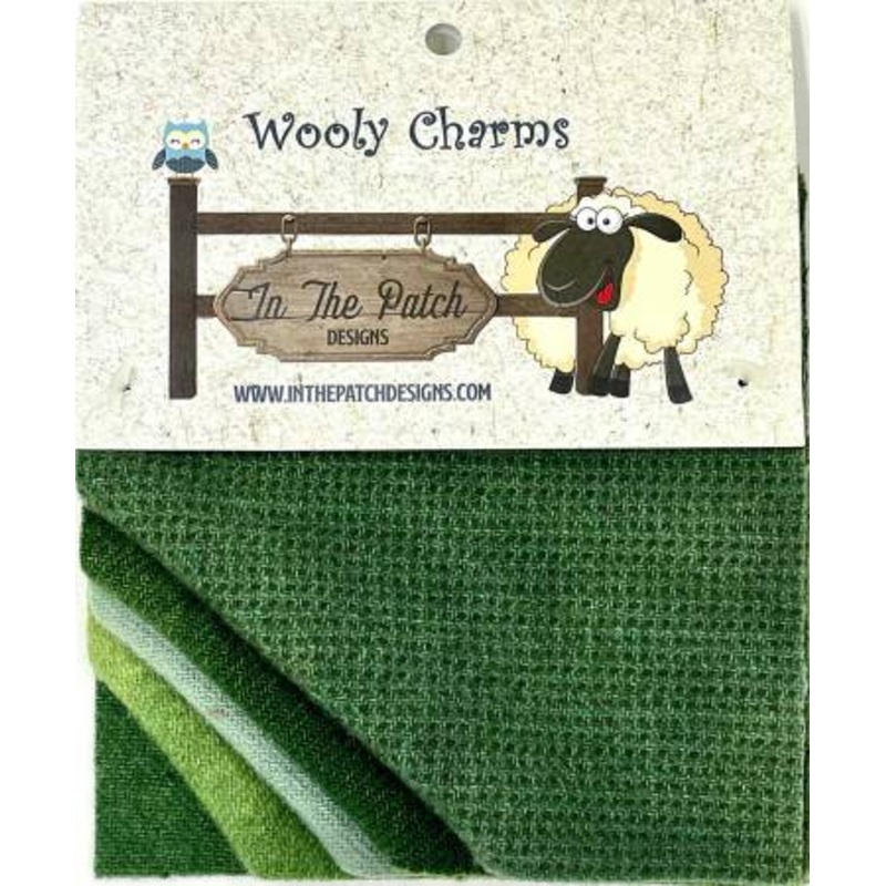 Wooly Charms - Greens - 5 pieces - WC5716