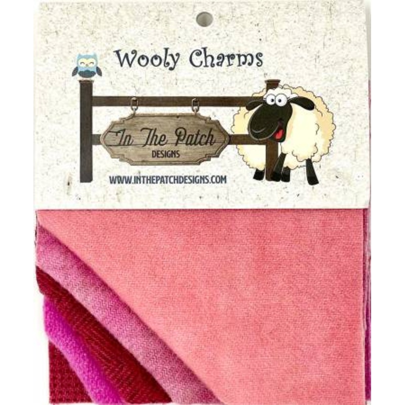 Wooly Charms - Pinks - 5 pieces - WC5718