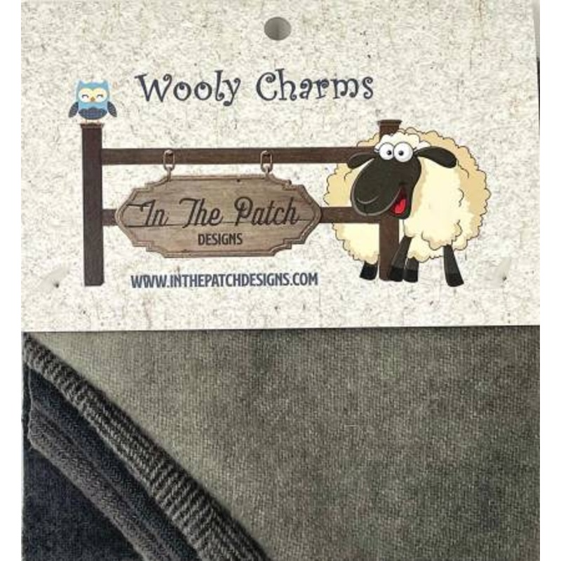 Wooly Charms - Charcoal- 5 pieces - WC5709