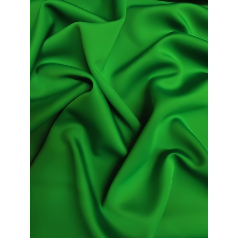 Neoprene Scuba Techno Athletic Double Knit All-Purpose Fabric / Kelly Green / Sold By The Yard