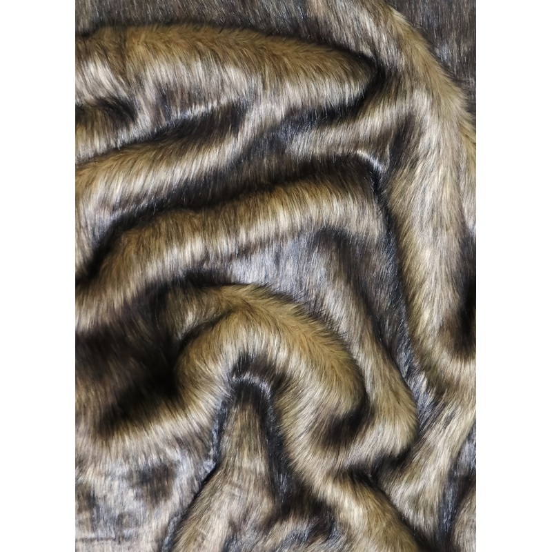Rocky Wolf Animal Coat Costume Faux Fur Fabric / Sold By The Yard