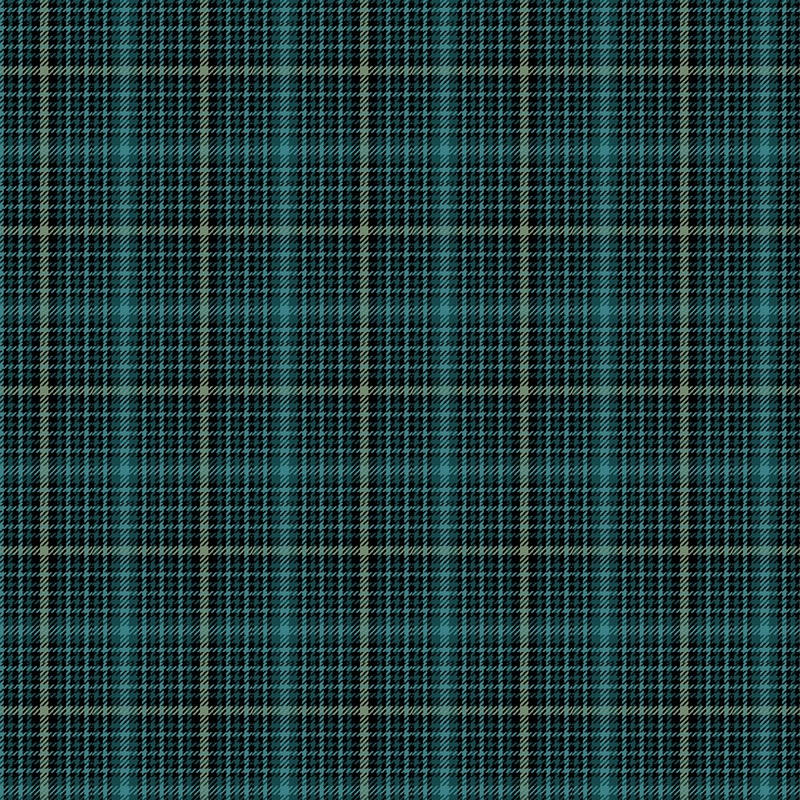 A Festive Medley 12348-85 Winter Plaid Elegance Teal