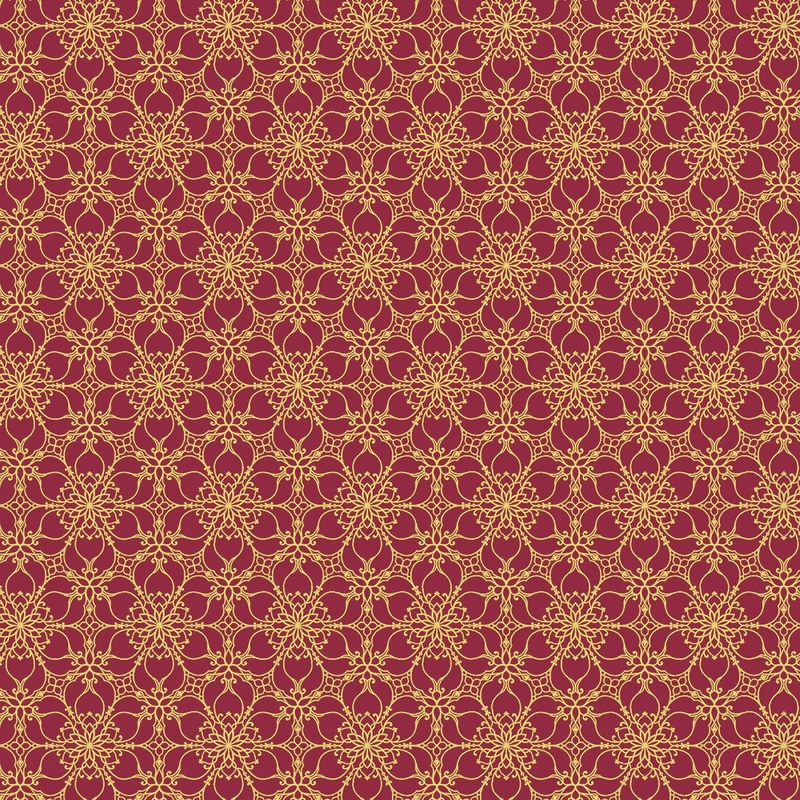 A Festive Medley 13183M-22 Golden Medallion Berry