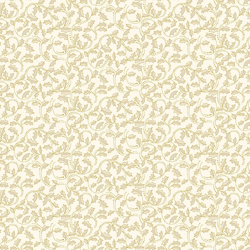 A Festive Medley 2657M-70 Golden Leaf Scroll Natural Gold