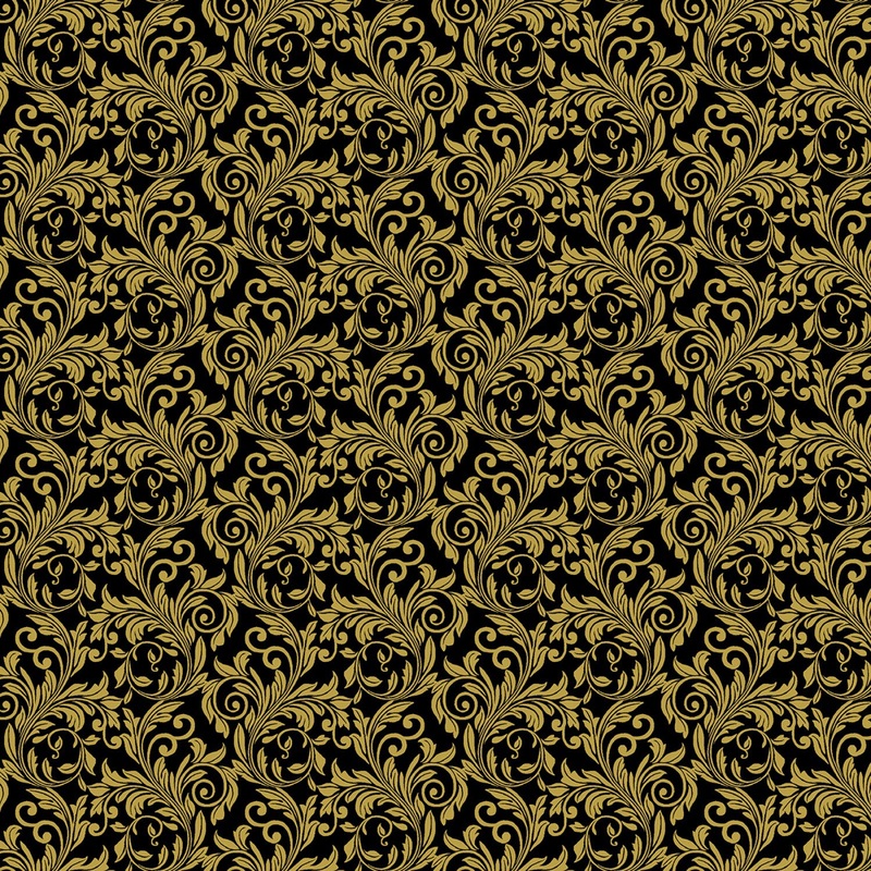 A Festive Medley 6872M-12 Festive Scroll Black