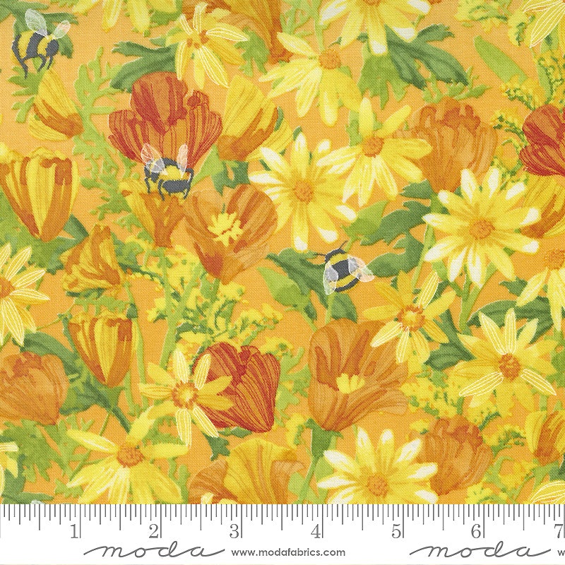 Wild Blossoms 48731-17 Honeycomb Daisies and Poppies