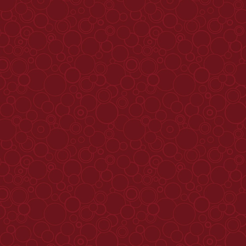 Amazing Poppies 628-19 Circles Dark Red