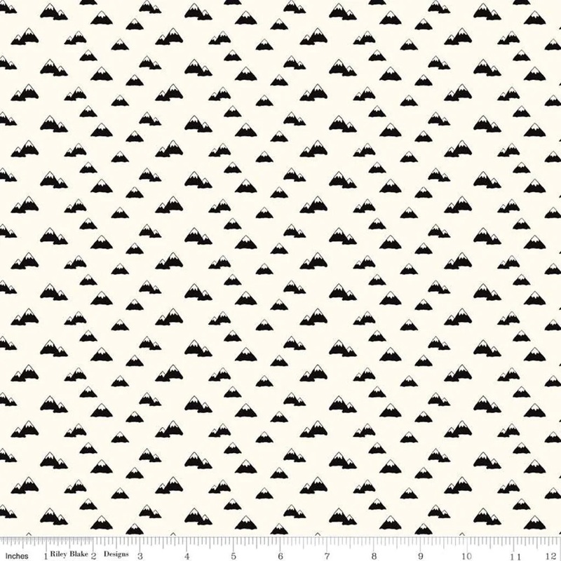 Wild at Heart Flannel F11447-CREAM Mountains