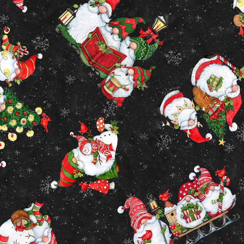 Baby, It's Gnomes Outside 3023 39802 931 Gnomes All Over Black