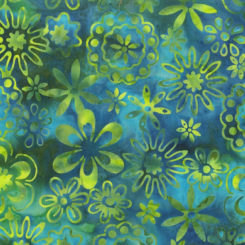 Adventure Batik 3099Q-X Emerald Bloom