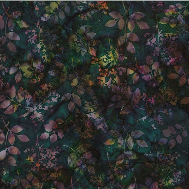 Autumn's Finest Batik T2431-216 Black Jade
