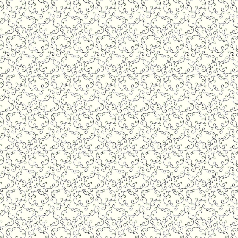 Willow Hollow 9973-40 Cream Meandering Dots