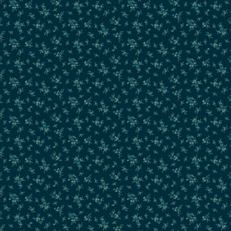 Willow Hollow 9986-77 Dk Blue Floral